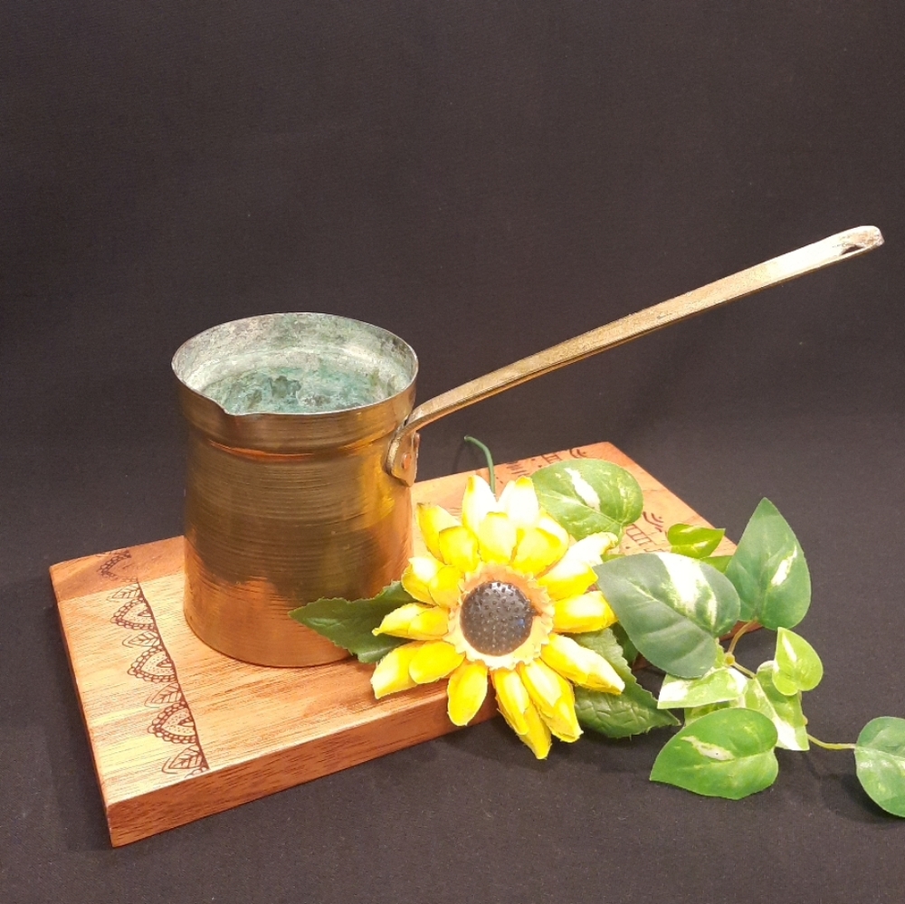 Brass Pot Ladle Dipper w/ Long Handle ~ Hancrafted